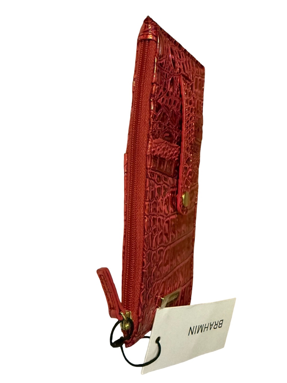 Brahmin credit card wallet in Red Dragon - Picture 6 of 6
